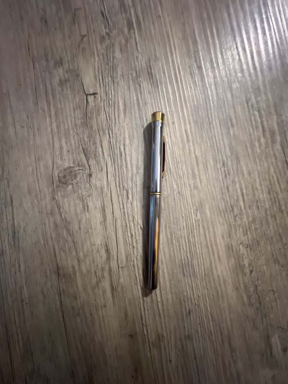 Cross Century II Chrome And Gold Trim Rollerball Pen. Writes .